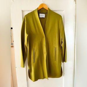 Olive green cardigan jacket